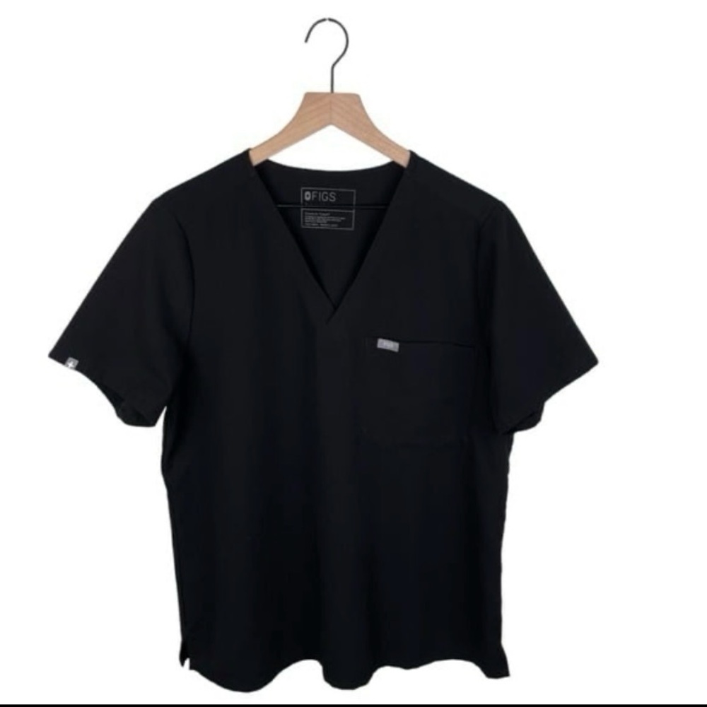 Figs Catarina Black Scrub Top Women’s XL